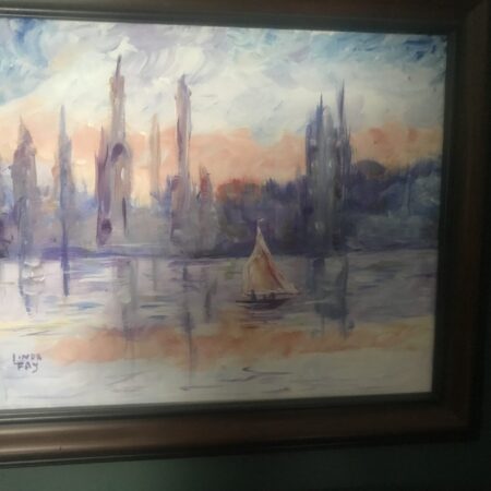 Houses of Parliament -- Effect of Sunlight in the Fog -- Claude Monet 20" x 24"