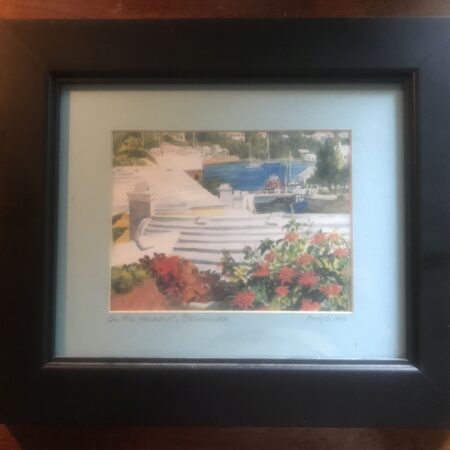 On The Harbor -- Amy Evans -- Bermuda 13" x 11"