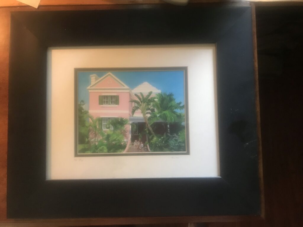 Pink House -- Bermuda 19" x 16"