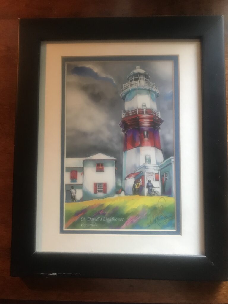 St. David's Lighthouse -- Amy Evans Bermuda 10.5" x 13"